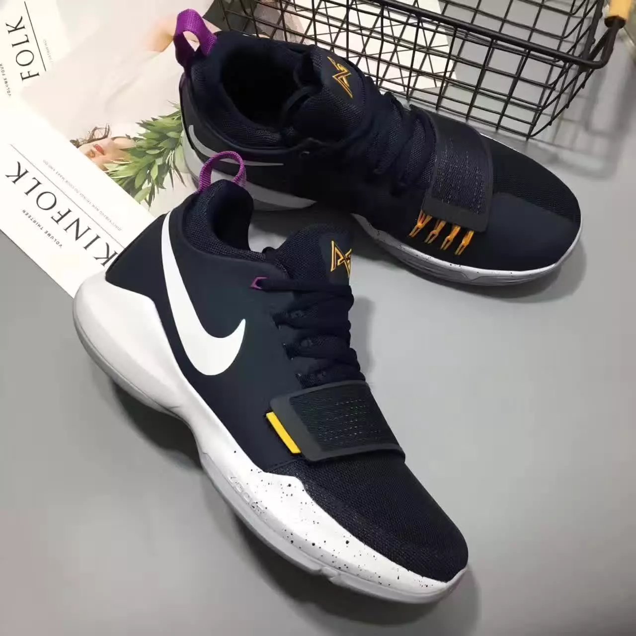 Nike PG 1 Ferocity Black Yellow Shoes